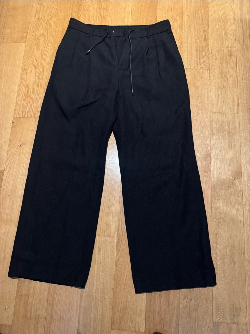 Juun.J Black Pleated Trousers